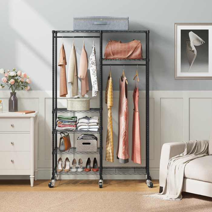 VIPEK 44.9'' Rolling Clothes Rack Wayfair